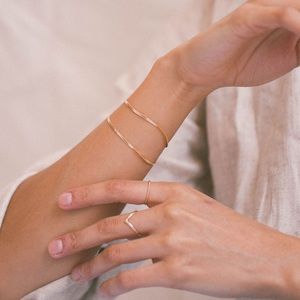 Made by Mary Hera Chain Bracelet - Gold - 1.9 mm - GENTLY USED!!